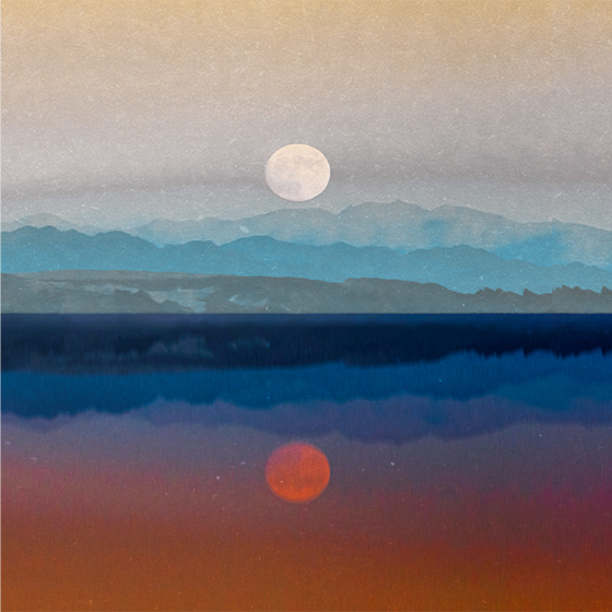 Plakat stue smukt måne design - TenStickers