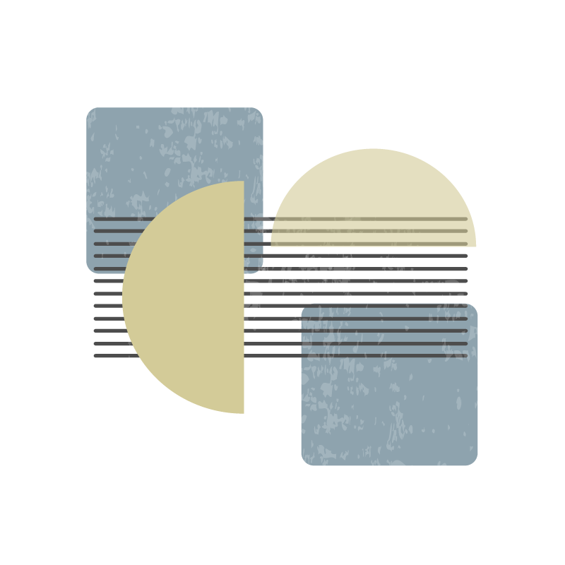 Plakat stue moderne kunst design - TenStickers