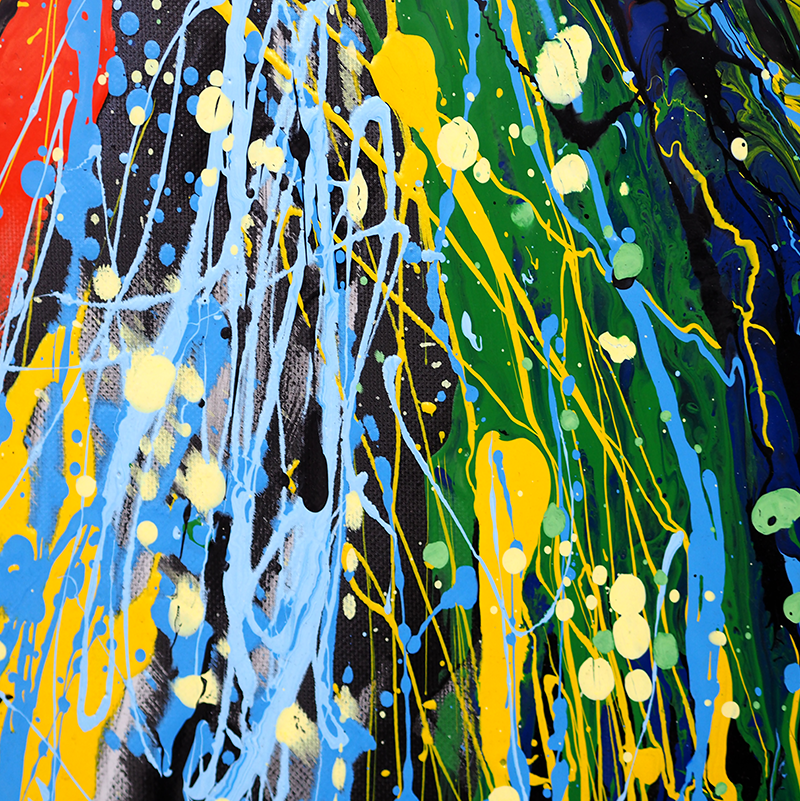 Plakat stue kunst regnbue farvesplash - TenStickers