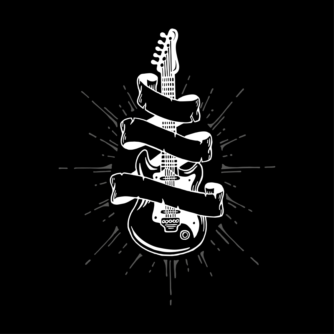 Plakat stue guitar - TenStickers
