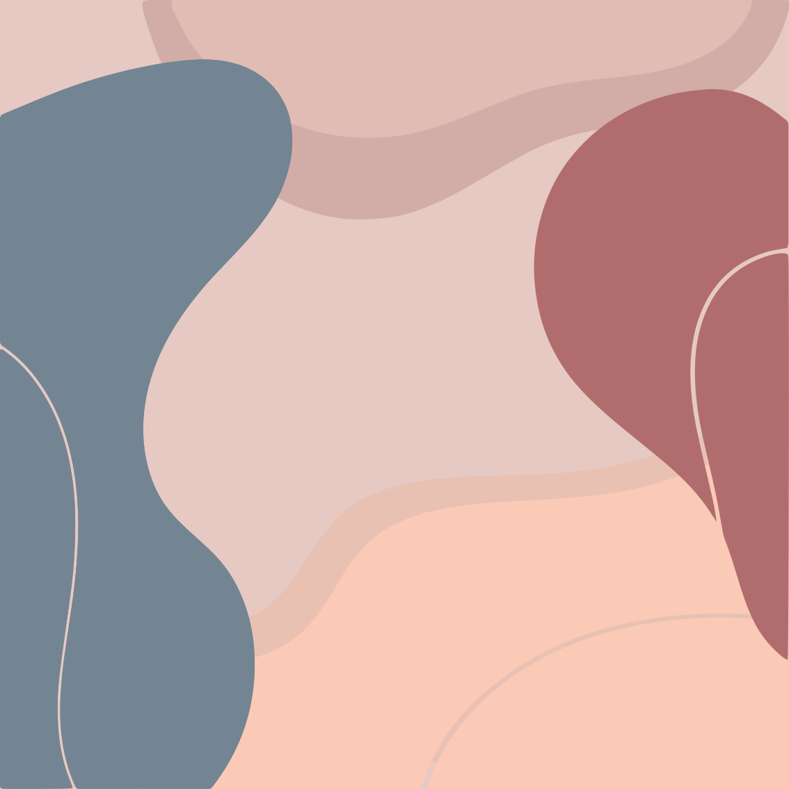 Plakat stue bløde vægkunst farver - TenStickers