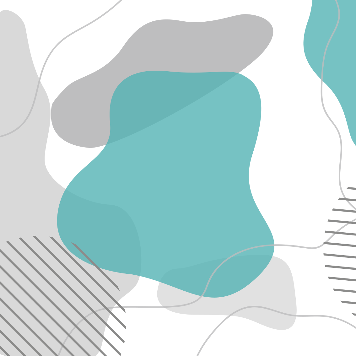 Plakat stue blå og grøn vægkunstformer - TenStickers