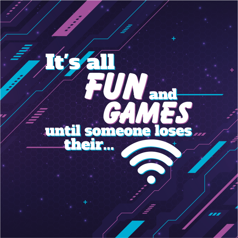 Plakat teenageværelse funny joke wifi - TenStickers