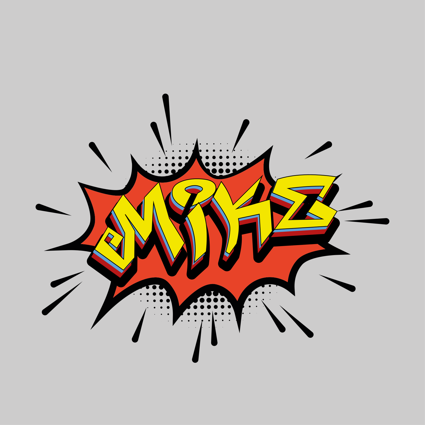 Plakat teenageværelse i tegneserie-bogstavstil - TenStickers