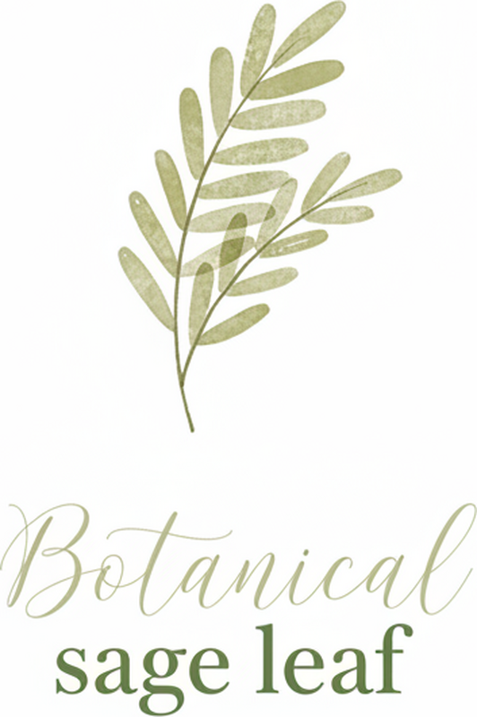 Plakat der kan tilpasses med botanisk salvieblad - TenStickers