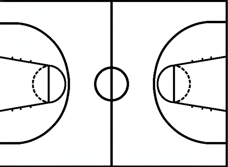 Basketballplakat dekorativ vinylbane - TenStickers
