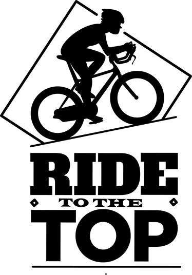 Cykel plakat til cyklister kør til toppen - TenStickers