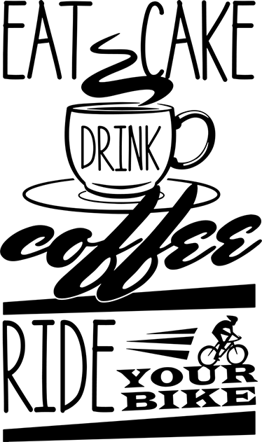 Cykel plakat dekorativ cafe og cykling - TenStickers