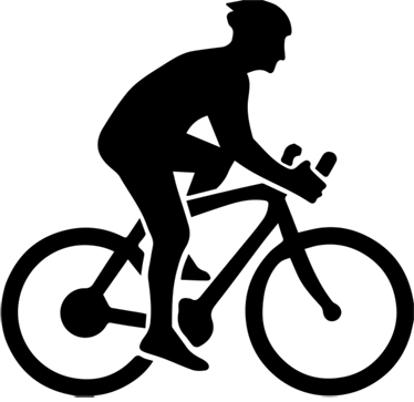 Cykel plakat cyklist på ruten - TenStickers