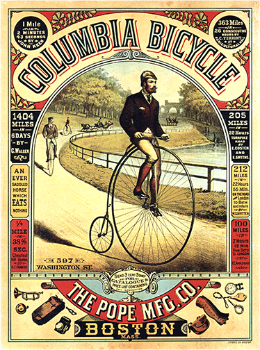 Cykel plakat vintage reklameplakat cykler - TenStickers