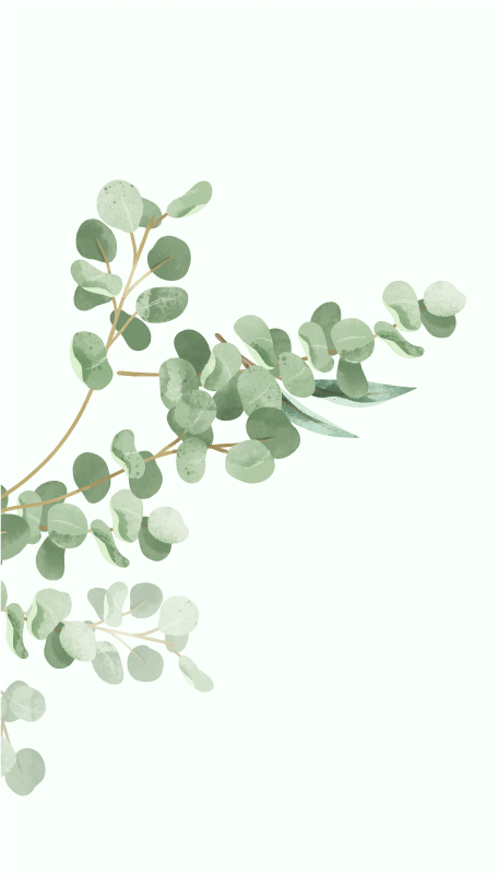 Plakat planter med boho bladmønster - TenStickers