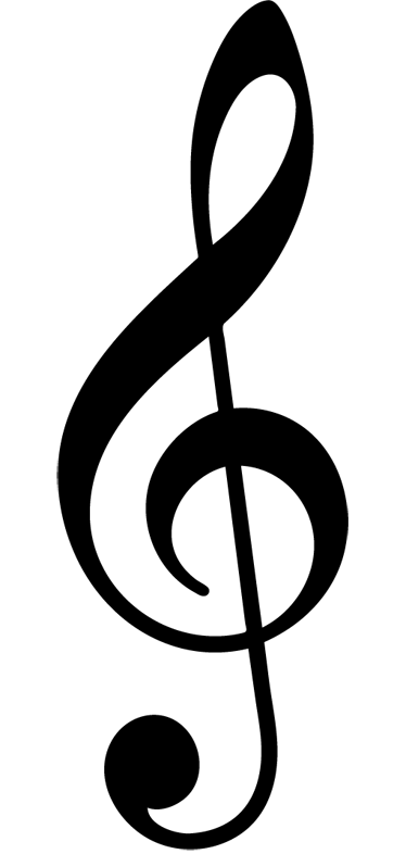 Musik plakat vægplade med nøglen til sol - TenStickers