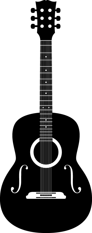 Musik plakat akustisk guitar dekoration - TenStickers