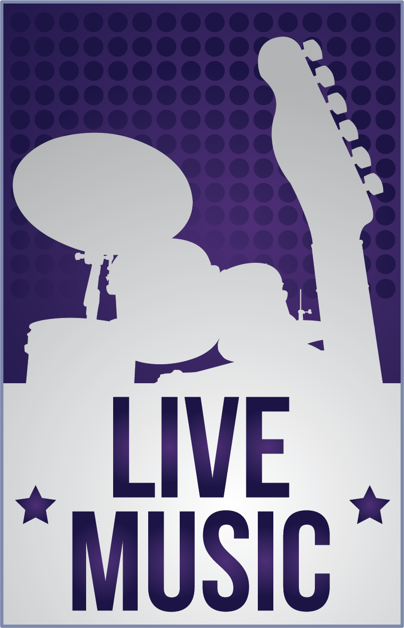 Musik plakat dekorativ livemusik - TenStickers