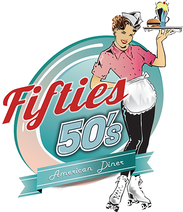 Retro plakater amerikansk servitrice vinyl dekoration - TenStickers