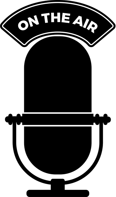 Retro plakater dekorativ vinyl on the air radio - TenStickers