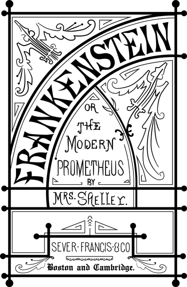 Retro plakater dekorativ vinyl frankenstein bog - TenStickers