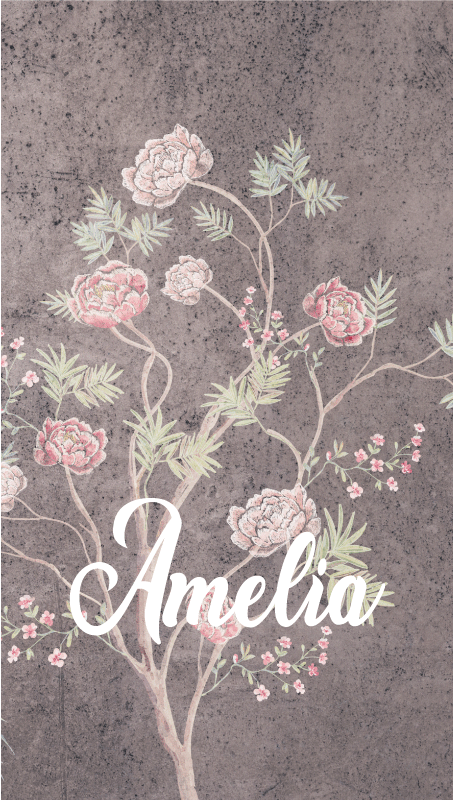 Retro plakater vintage stil rosetræ - TenStickers