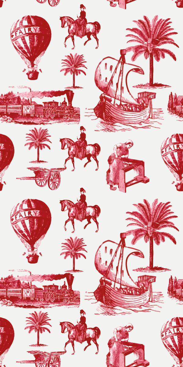 Retro plakater franske vintage luftballoner - TenStickers
