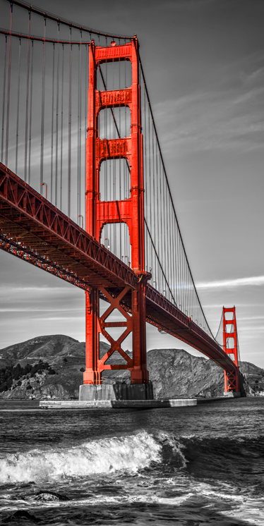 Landskab plakat golden gate dekoration - TenStickers