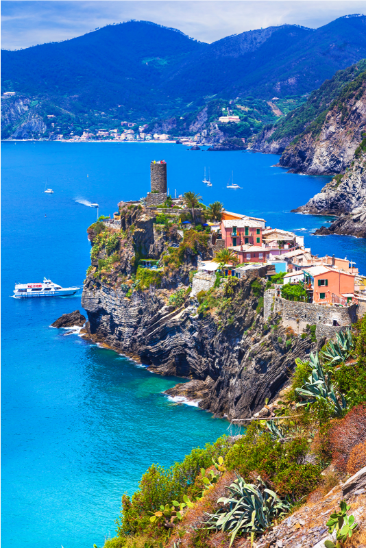 Landskab plakat realistisk italiensk cinque terre - TenStickers