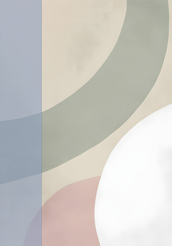 Abstrakt plakat farvepalet - TenStickers