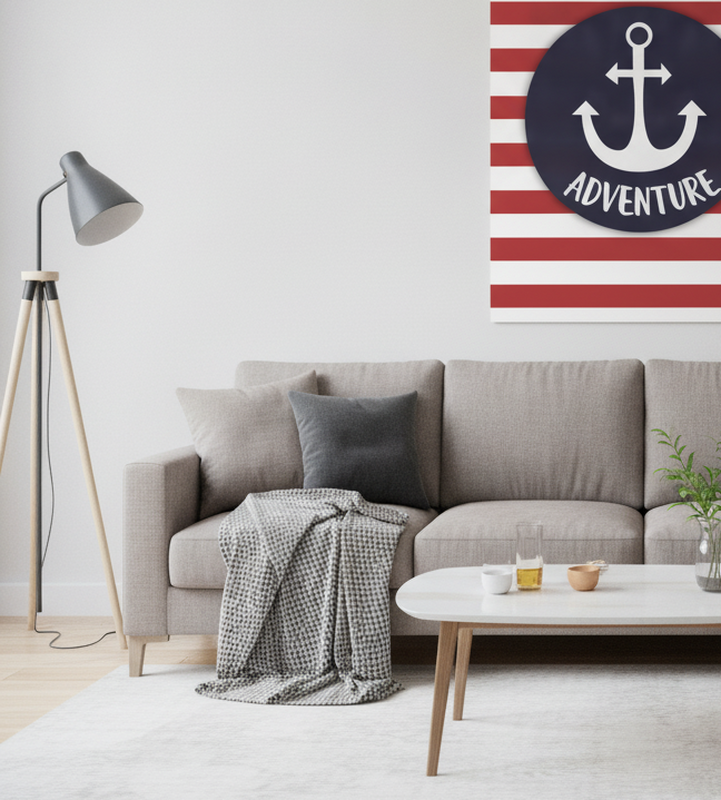 Plakat til teenager med tilpasselig sømandankker - TenStickers