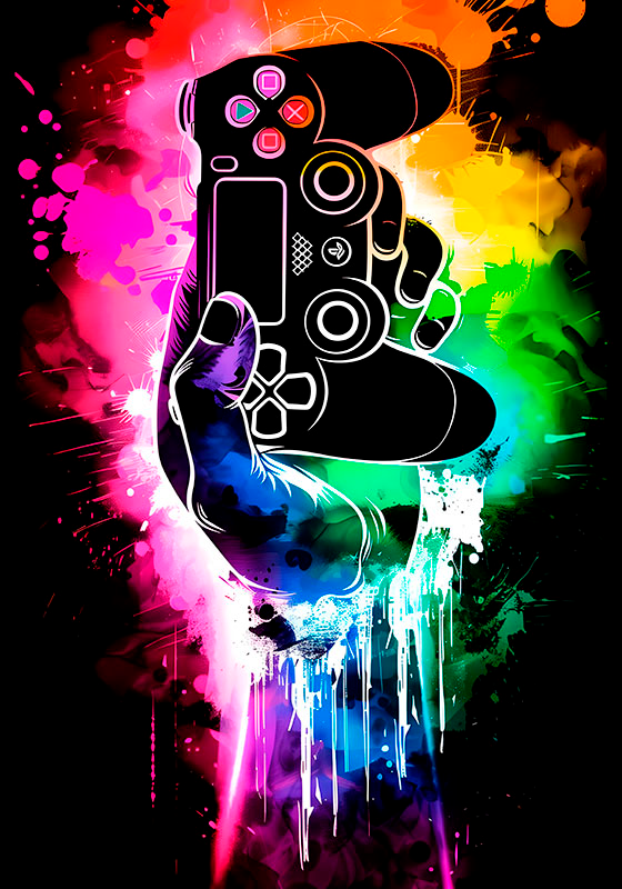 Videospil plakat gamer eksplosion - TenStickers