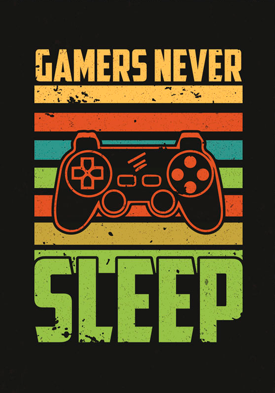 Videospil plakat retro design - TenStickers