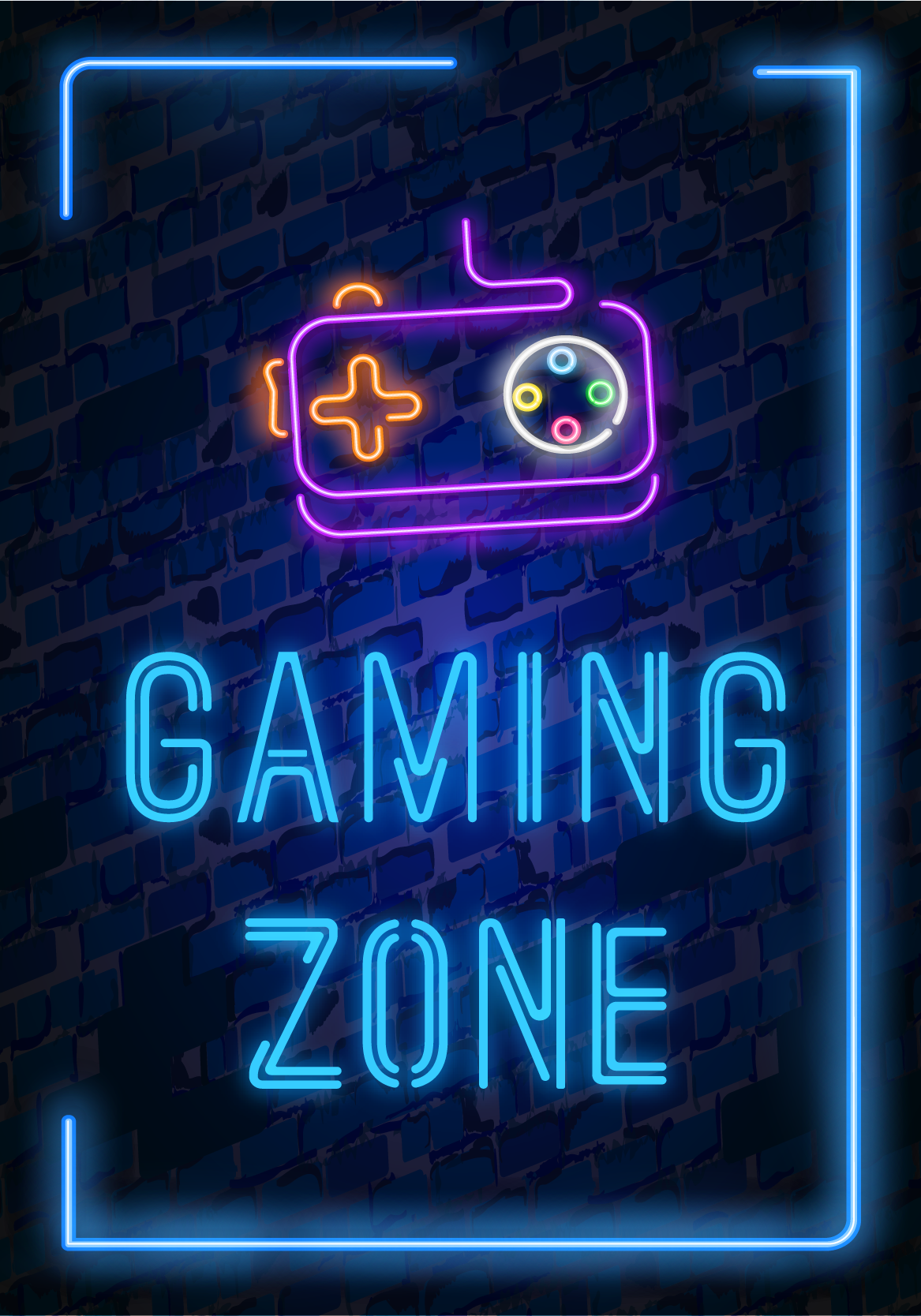 Videospil plakat gaming zone - TenStickers
