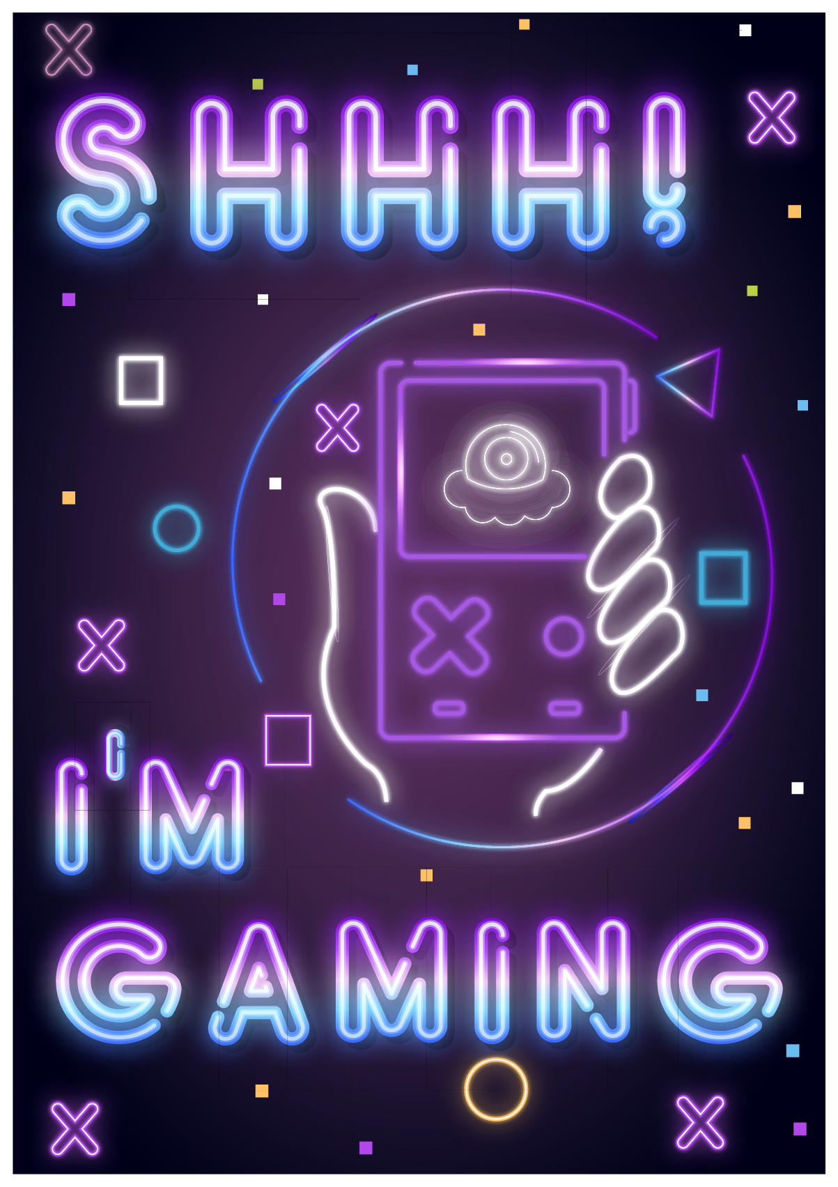 Videospil plakat jeg gamer - TenStickers