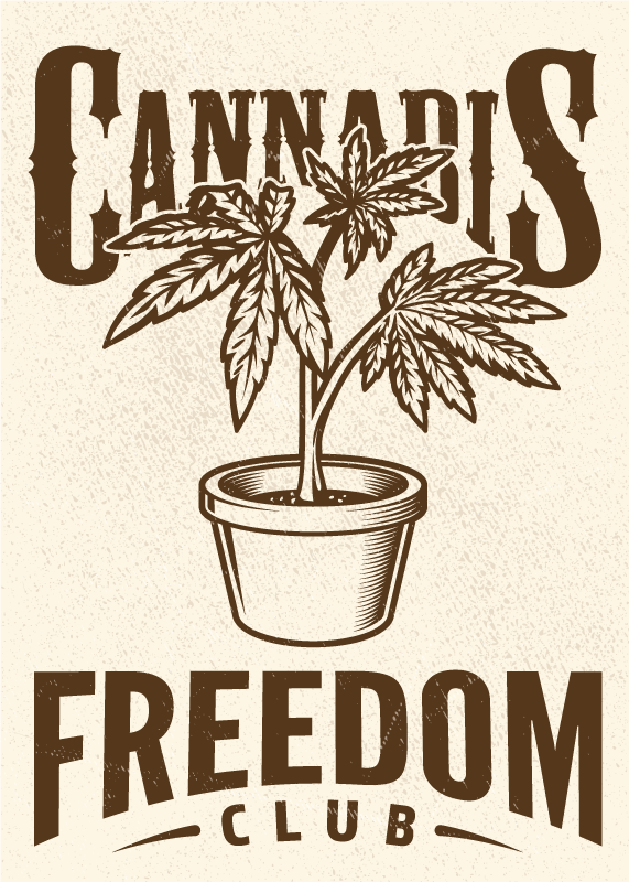 Citatplakat cannabis klub - TenStickers