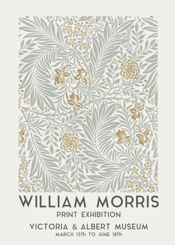 Plakater med blomster i vintage stil - TenStickers