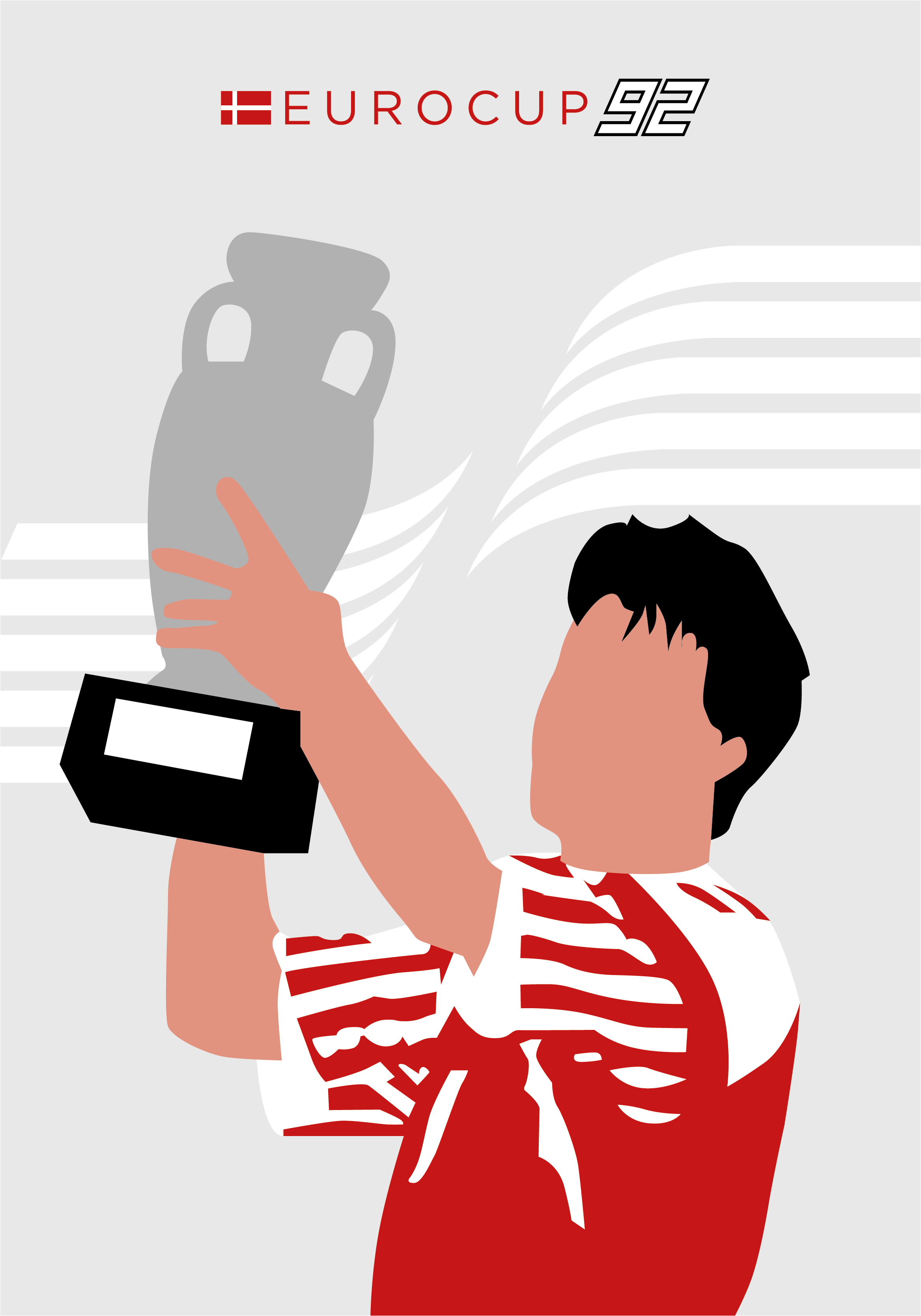 Plakat fodbold eurocup 92 - TenStickers