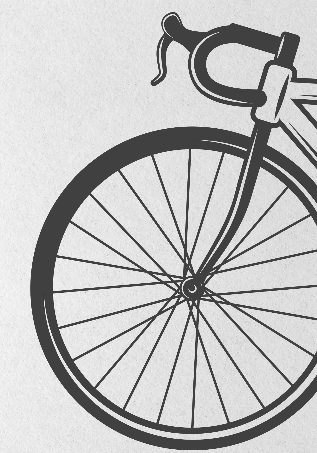Cykel plakat minimalistisk cykel - TenStickers