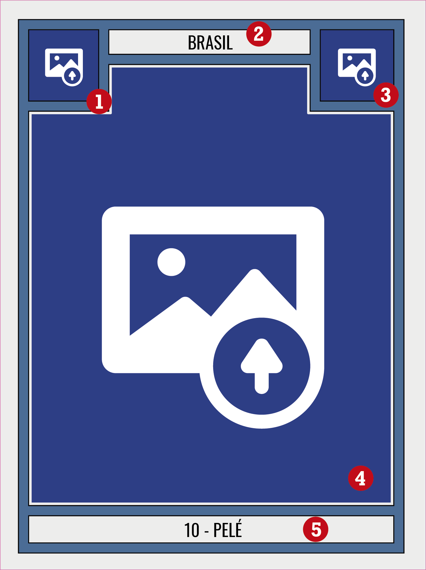 Plakat fodbold personliggørbar vinylcromo - TenStickers