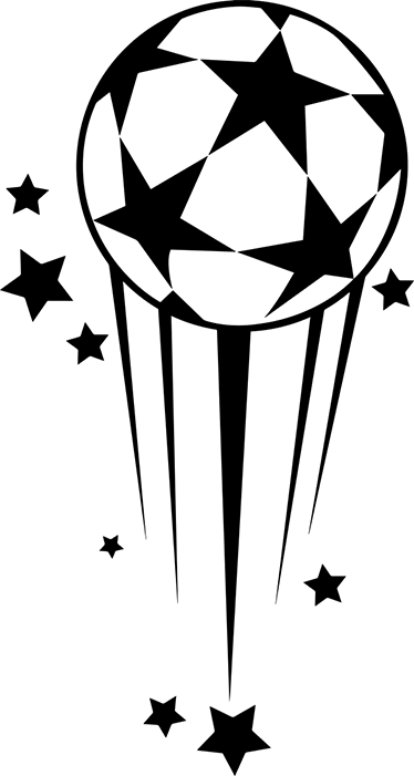 Plakat fodbold dekorativ vinylbold stjerner - TenStickers