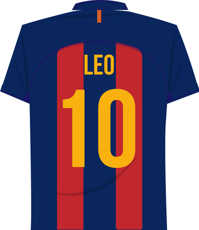 Plakat fodbold messi vægklistermærke - TenStickers