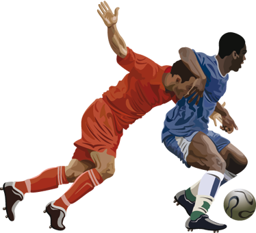 Plakat fodbold dekorativ vinylspillere - TenStickers