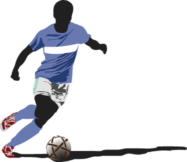 Plakat fodbold dekoration spiller - TenStickers
