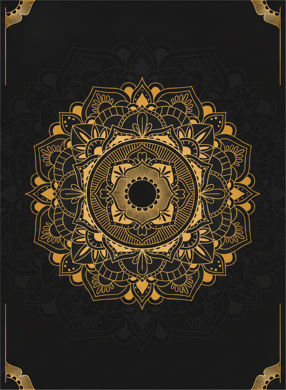 Zen plakat med sort mandala - TenStickers