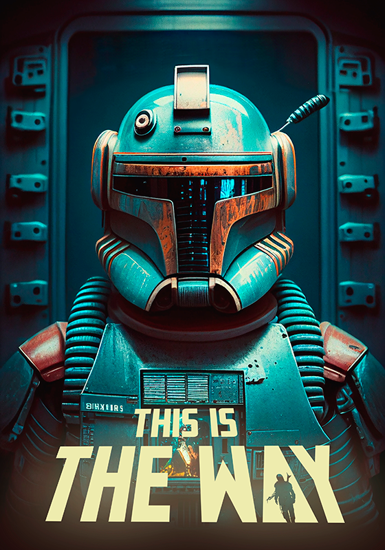 80'er bounty hunter filmplakat - TenStickers