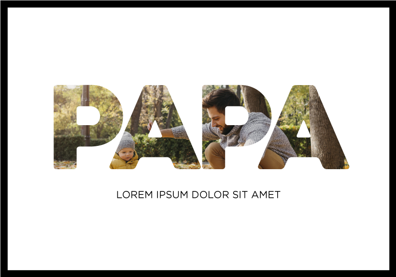 Papa my hero plakat til stuen - TenStickers