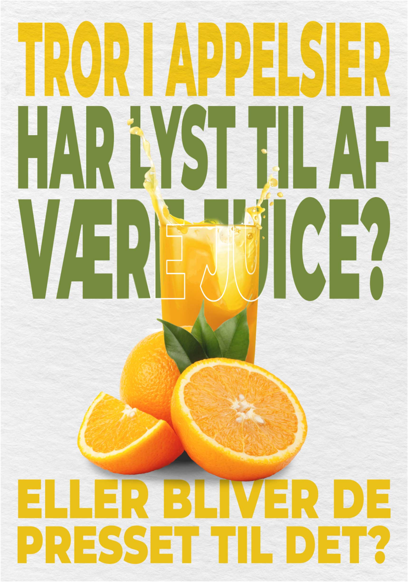 Appelsiner vittighed Køkken plakat - TenStickers