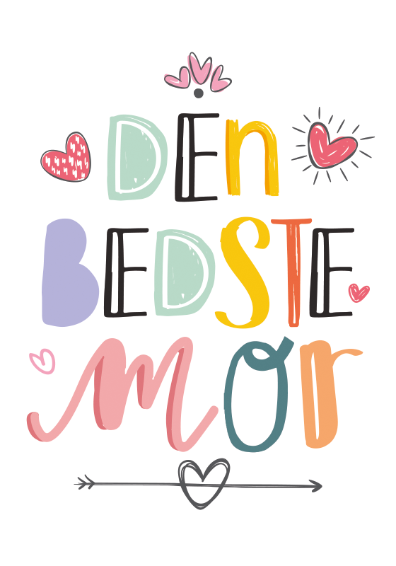 Den bedste mor plakat til stuen - TenStickers