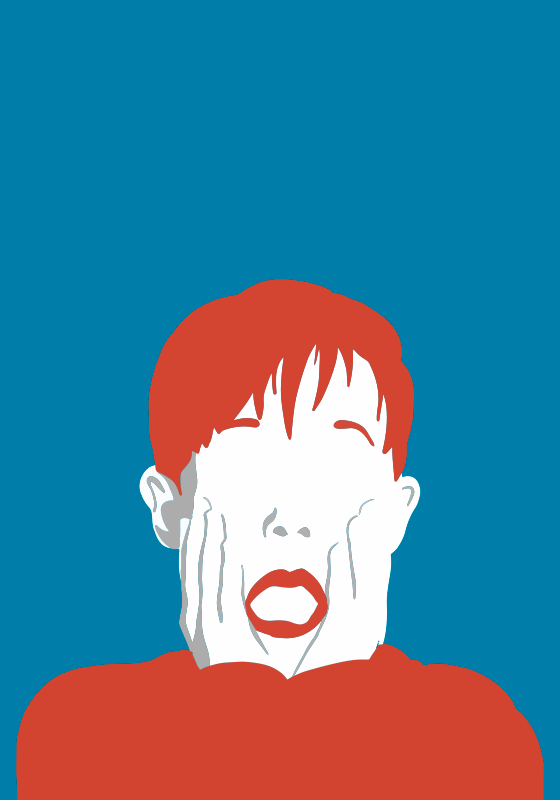 Plakat bange barn - TenStickers