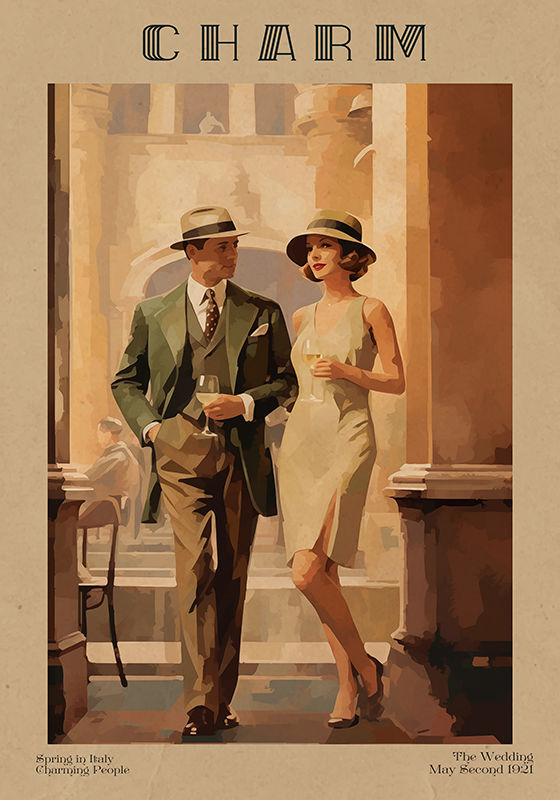 Charme magasin Art Déco-plakat - TenStickers