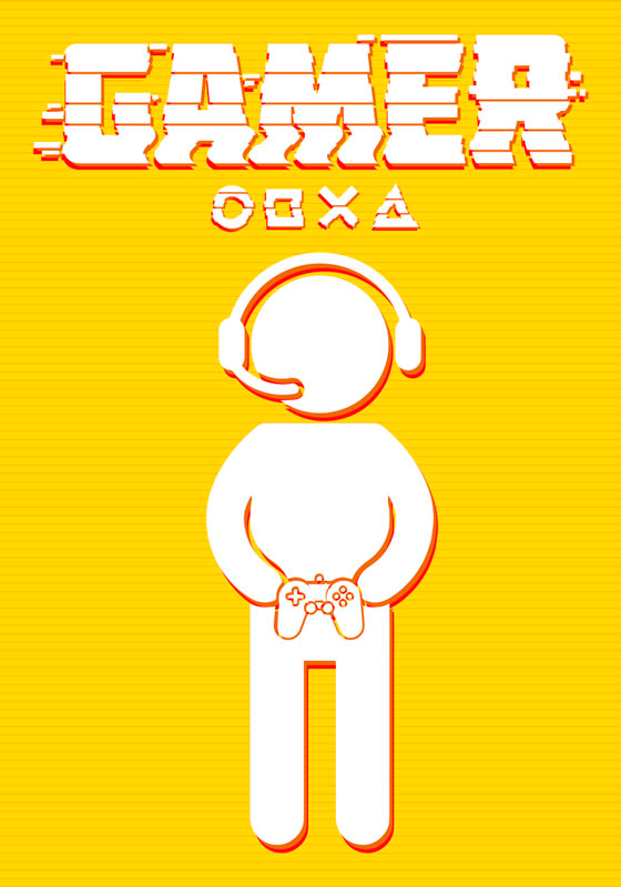 Afspillerikon videospil plakat - TenStickers