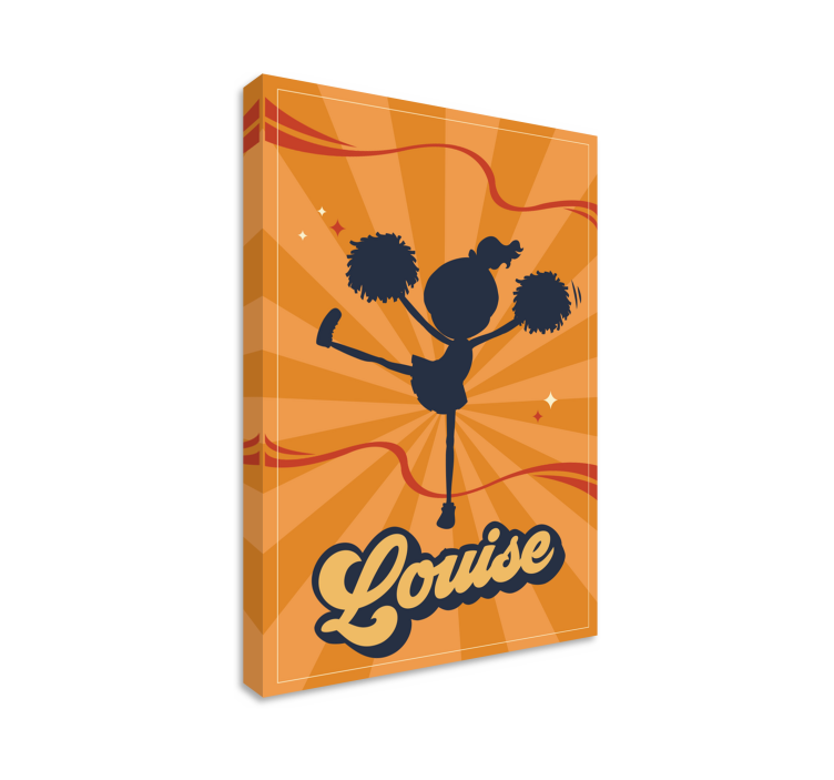 Personlig cheerleader personlig lærred - TenStickers