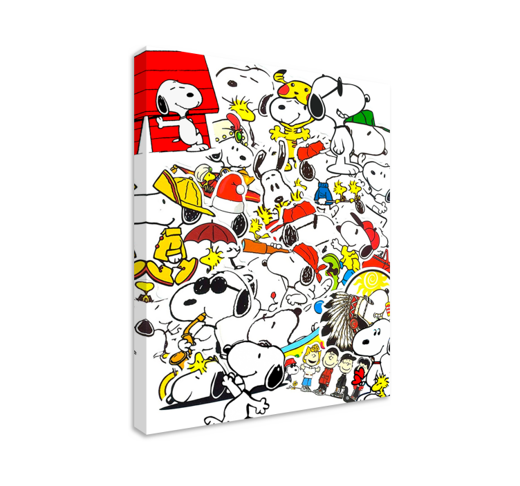 Snoopy karakter børnehave lærred - TenStickers